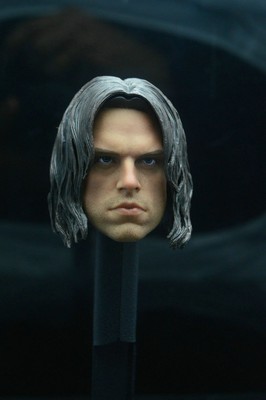 Custom 1 6 Bucky Barnes Head Sebastian Stan Captain America The