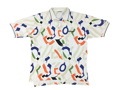 Vintage 80s/90s Adidas ATP Tour Tennis Polo Shirt Mens Large