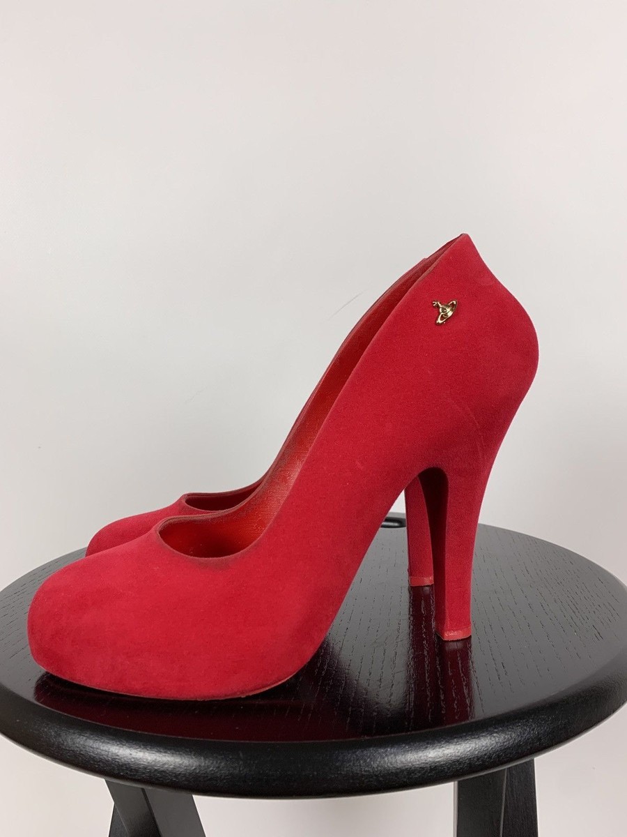 Women's Vivienne Westwood Anglomania + Melissa Red Heel Size 39