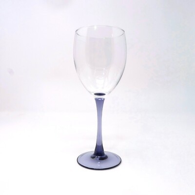 Water Goblet Purple Flared Stem Luminarc Cristal D'Arques - Durand 12 oz