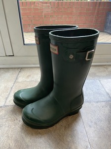 green hunter wellies