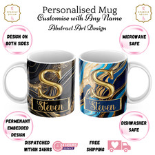 Personalised Any Name Art Mug Custom Fun Coffee Cup Gift Friend For Her Him