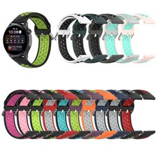 22MM Silicone Two-color Watch Strap Band Wristband for Huawei Watch3 Watch3 Pro