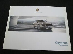 2015 Porsche Cayenne Maintenance Book S Hybrid Diesel Turbo Service