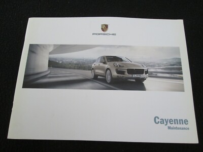 2015 Porsche Cayenne Maintenance Book S Hybrid Diesel Turbo Service Manual | eBay