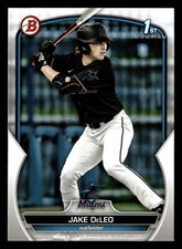 Jake DeLeo 2023 1st Bowman Draft ROOKIE CARD #BD-158 Miami Marlins FREE SHIP