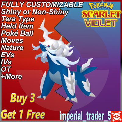 Pokémon Scarlet and Violet   Shiny Hisuian Samurott   W/ Best 6IV Customizable