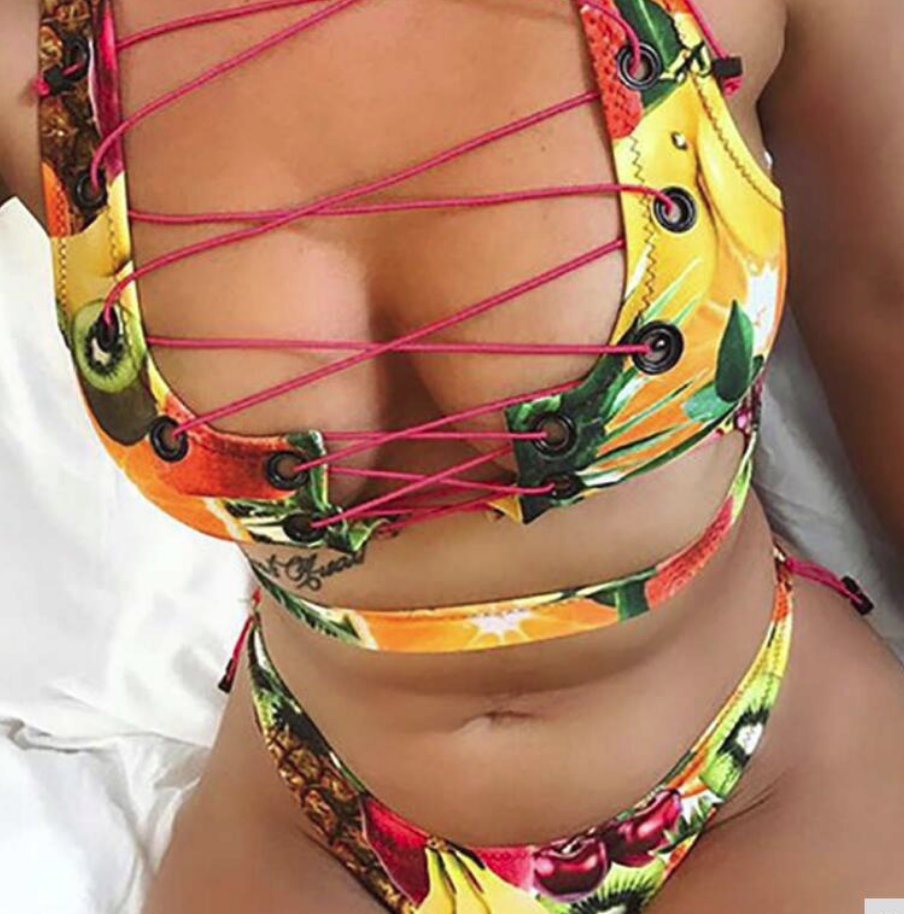 New Woman Sexy Yellow Two Piece Strappy Swimsuit Bathing Suit | eBay New Woman Sexy Yellow Two Piece Strappy Swimsuit Bathing Suit | eBay