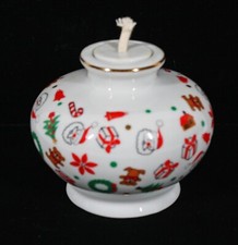 RARE! VINTAGE SMALL CHRISTMAS OIL LAMP 3 1/4 ...