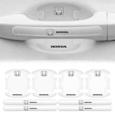 8PCS/SET Invisible Car Door Handle Bowl Anti-Scratch Protector Sticker For Honda