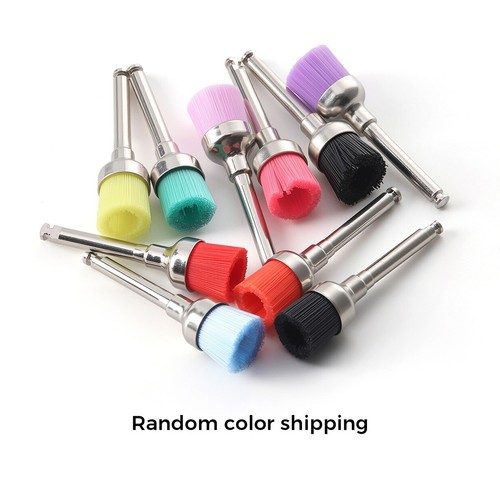 Dental Nylon Polishing Brushes Flat Latch Polisher Prophy Colorful Disposable - Picture 5 of 18