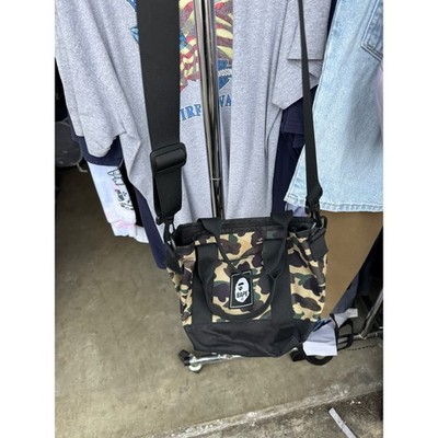 A Bathing Ape BAPE 1st Camo Mini Tote Bag Green Crossbody Shoulder Bag