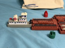 MIDLAND OIL COMPANY TOY MODEL MISSISSIPPI TOWBOAT BARGE CHEROKEE BARGE AND BOAT