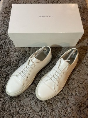 Common Projects Court Low White Leather Sneakers Men Size 7 US / 40