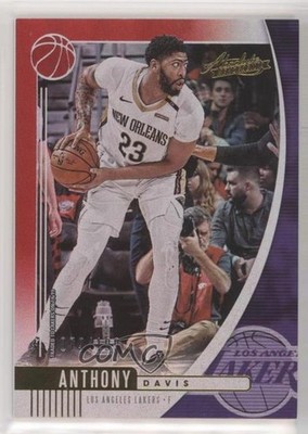 2019-20 Panini Absolute Memorabilia Red 72/199 Anthony Davis #30 02v3