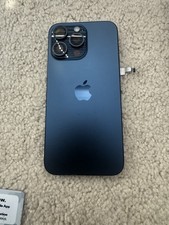 iPhone 15 Pro Max Blue Titanium Back Frame Housing OEM Replacement Grade B