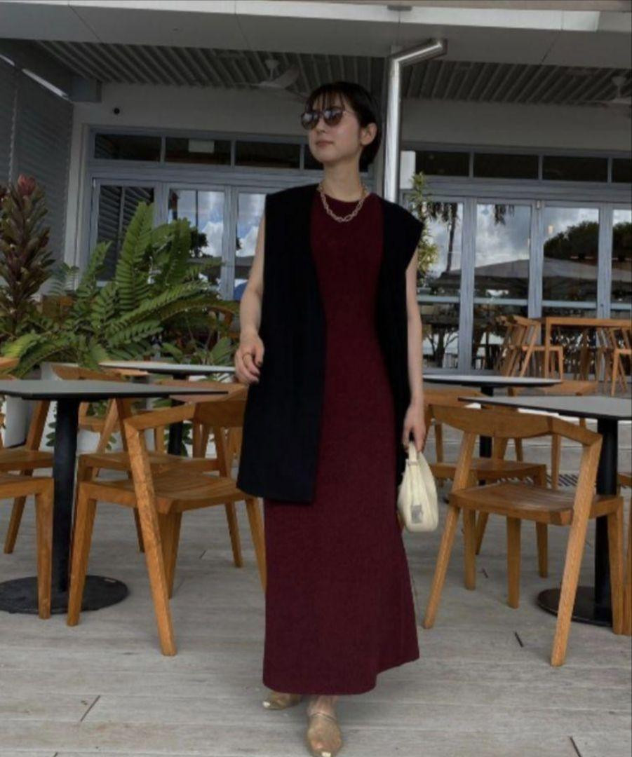 AmeriVintage Loop Yarn Semi Flare Knit Dress Women
