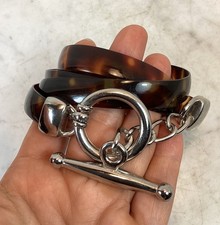Vintage Flexible Plastic Faux Tortoise Belt