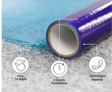 2 x Waterproof Carpet Protector Roll of 25M x 60cm, 60 Micron 50 M In Total New
