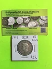 1943 Canadian Half dollar  0.800 SILVER  AG.  King George VI.  NICE COIN!!!