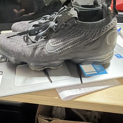 Nike Air Vapormax Flyknit 2021 Kids/Men Size 7Y Shoes Triple Black