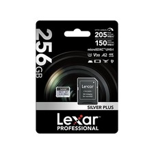 Lexar Professional Silver Plus 256MB microSDXC Memory Card with Adapter, Class 1