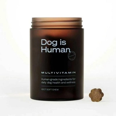 Dog is Human Multivitamin Soft Chews | Human-Grade Dog Wellness (60ct)