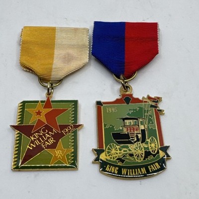 Lot Of 2 King William Fair Fiesta Medal San Antonio 1992 & 1995
