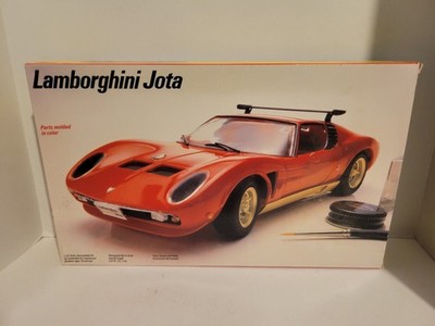 Vintage T E S T O R S 1/20 Scale Lamborghini J O T A Plastic Model Kit