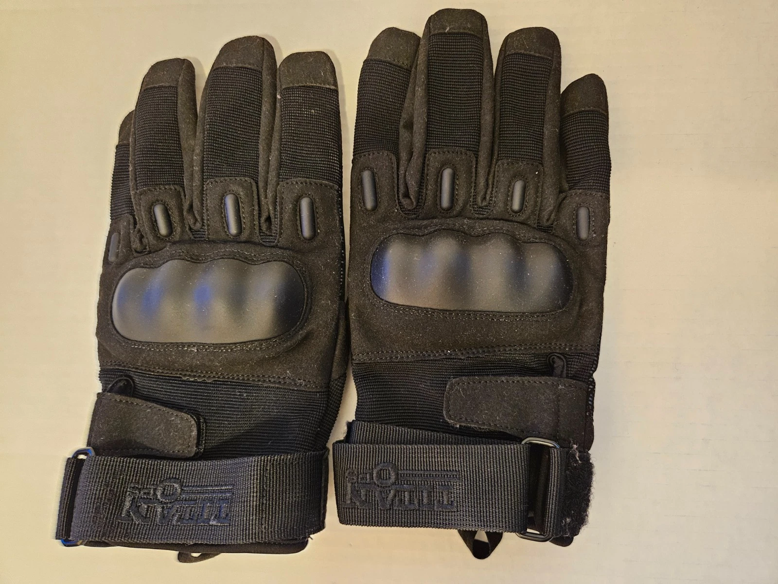 TitanOPS Full Finger Hard Knuckle Outdoor Tactical Hunting Gloves Black XL