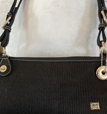 The Sak Black Knit Hobo Bag w/charm