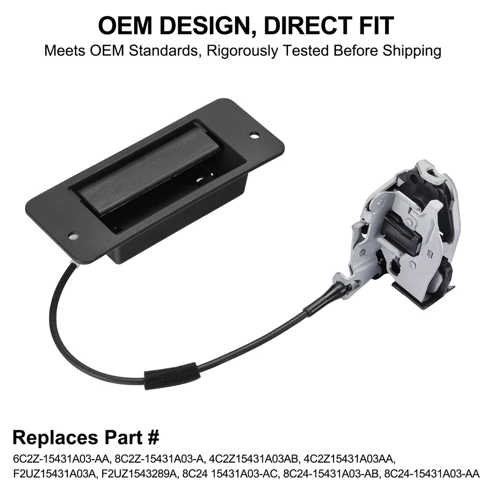 后后左门闩锁带手柄全新适用于 2003 - 2007 年福特 E-450 Super Duty — 第 2/4 张图片