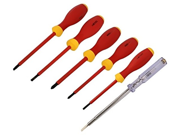 MN-11-070 Schraubendreher: Isoliert-Satz Phillips,Flach 1Kvac 6Stk. Modeco Exper-image