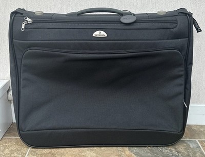 Samsonite Glisten II Anzugträger Erweiterbar Koffer Schwarz Logo Softshell Kleiderbügel