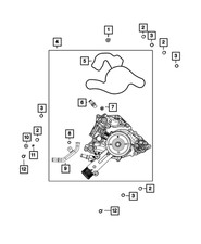 Genuine Mopar Water Pump 68346911ac Genuine Mopar Water Pump 68346911ac