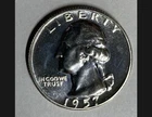 1957 Proof Washington 90% Silver Quarter Gem BU Beautiful Luster