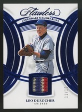 2025 Panini Flawless Leo Durocher Sapphire Legendary Patch /15 #FLM-LD