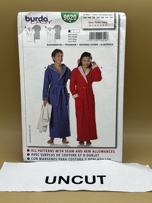 Burda Pattern 9620 Boy Girl Bathing Gown Size 10-16 Uncut EASY