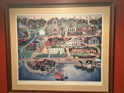 Americas Home Town Plymouth Massachusetts Print By Kathryn M Howard Whitaker