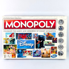 Disney Celebrate Animation Edition Monopoly 2016 Hasbro Gaming 100% COMPLETE