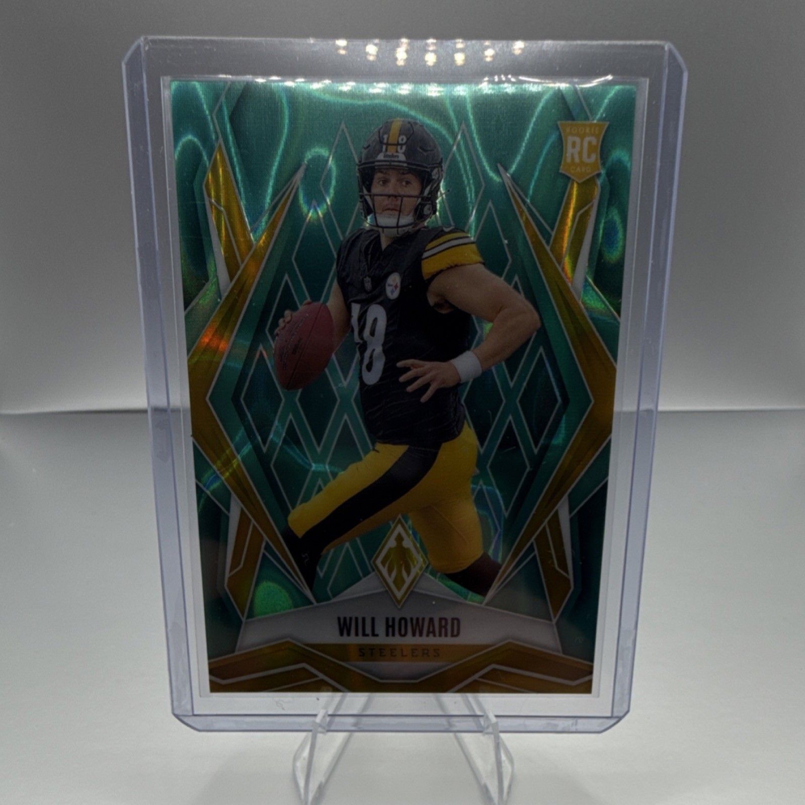 2025 Panini Phoenix Teal Lava Rookie Will Howard Steelers #165 Serial #/175