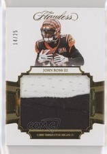 2017 Panini Flawless Rookie Patch 14/25 John Ross III #RP-JR Patch 6fs