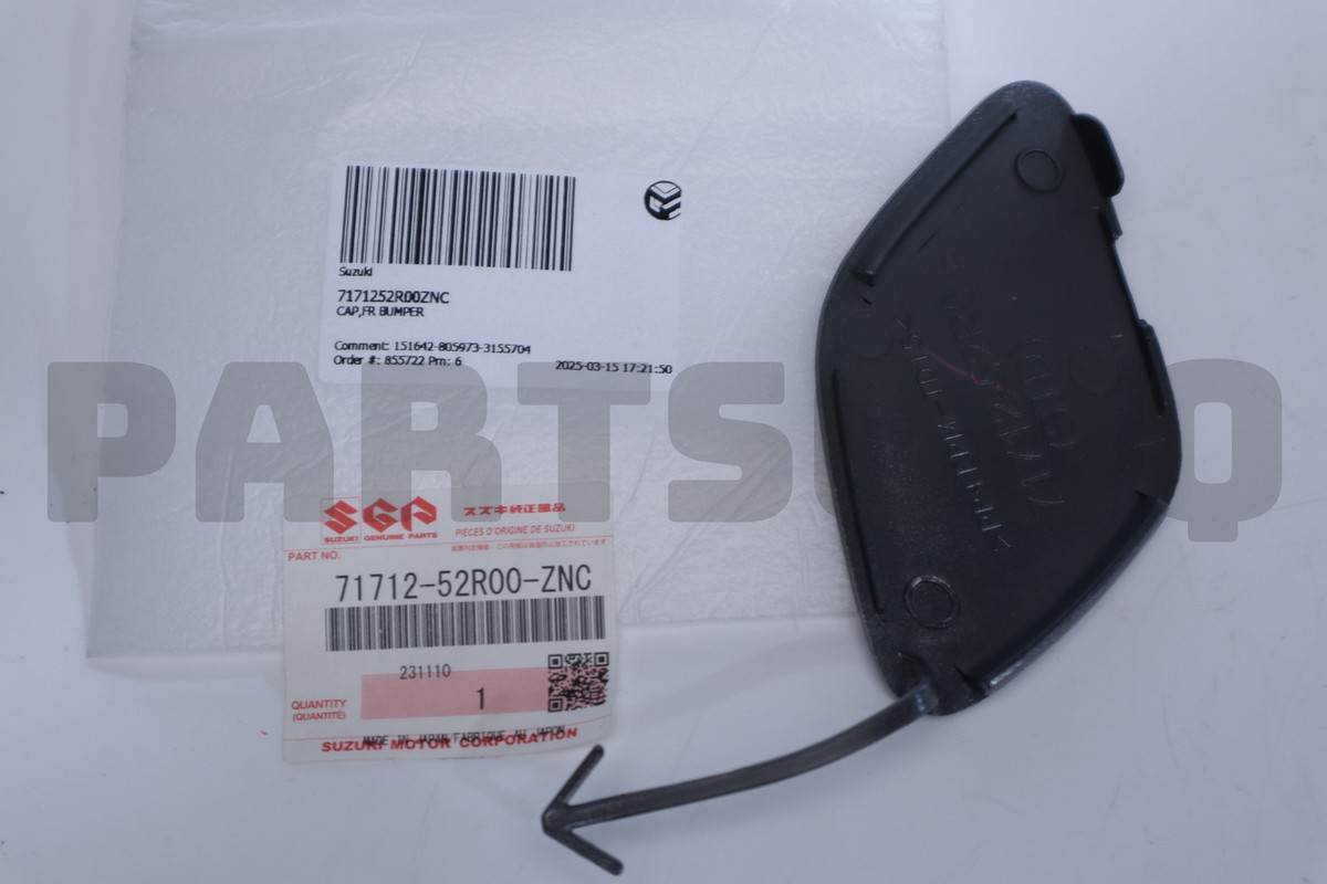 7171252R00ZNC Genuine Suzuki CAP,FR BUMPER 71712-52R00-ZNC | eBay