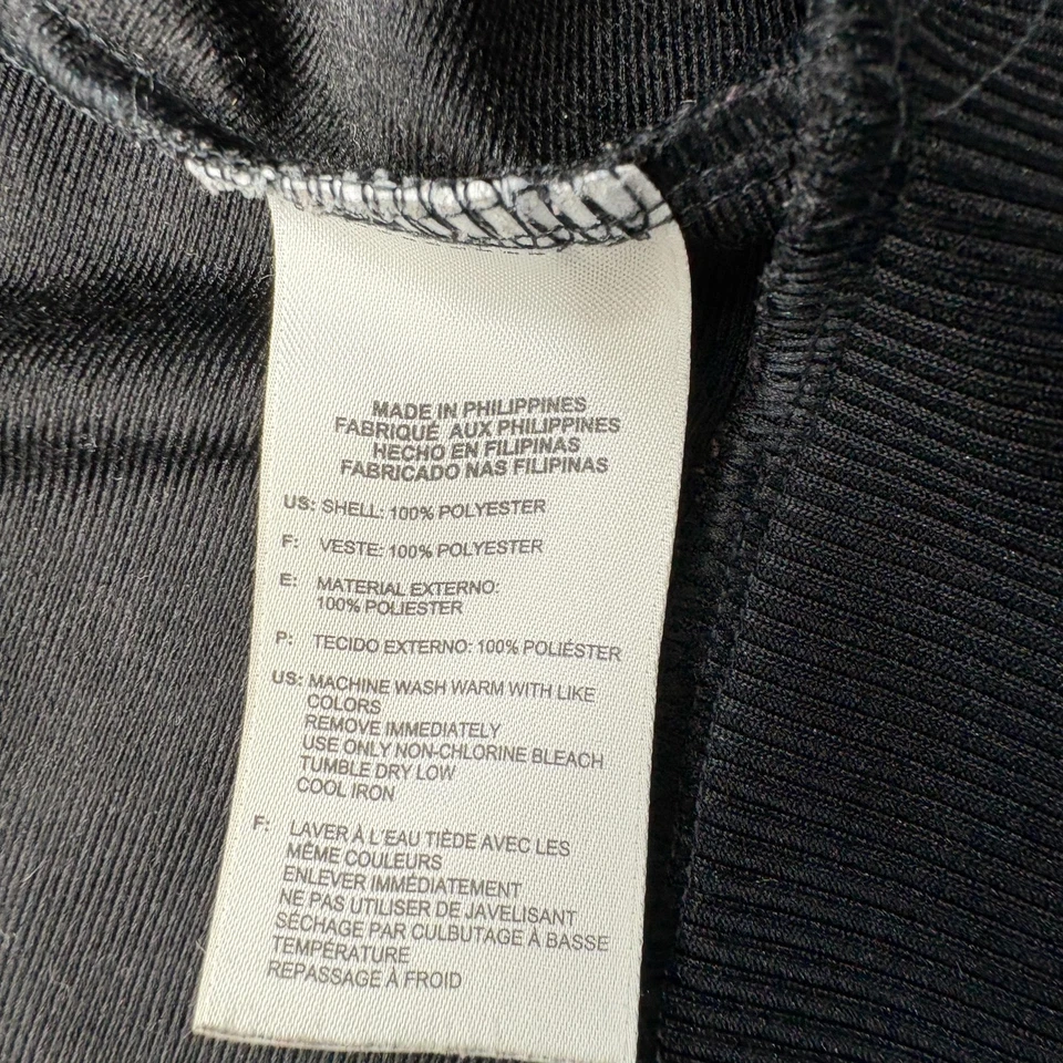 Adidas Firebird Track Jacket Mens Large Black White Trefoil 3-Stripes Full Zip - Image 4 of 4