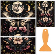 3Pcs/Set Butterfly Earth Rub on Transfers for Furniture and Crafts 12x6 Inch ...