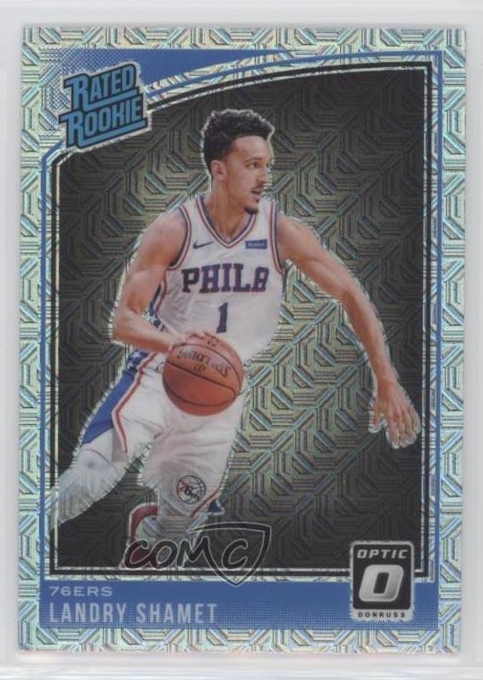 2018-19 Panini Donruss Optic Rated Choice Prizm Landry Shamet #158 Rookie RC 8tj
