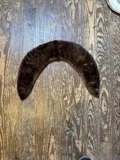 Vintage Fur Stole Collar Brown Mink with Satin Back