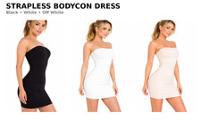 Sleeveless Strapless Tube Top long Bandeau Basic Layering Off Shoulder Shirt-