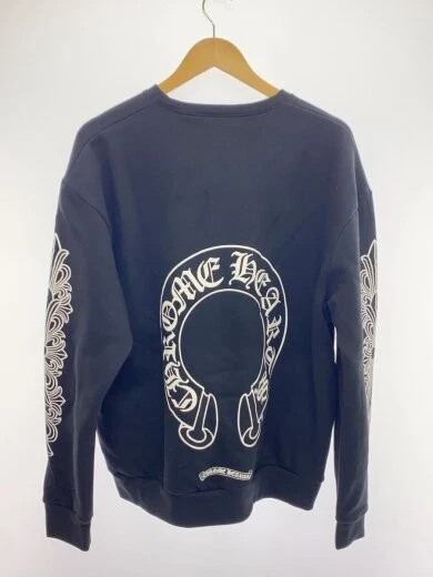 CHROME HEARTS CUORI CROMATI Felpa M Cotone Nero Solido colore