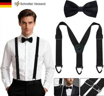 Hosenträger Herren, Extra Stark Hosenträger für Herren, Breit 3,8 cm, Verstellba